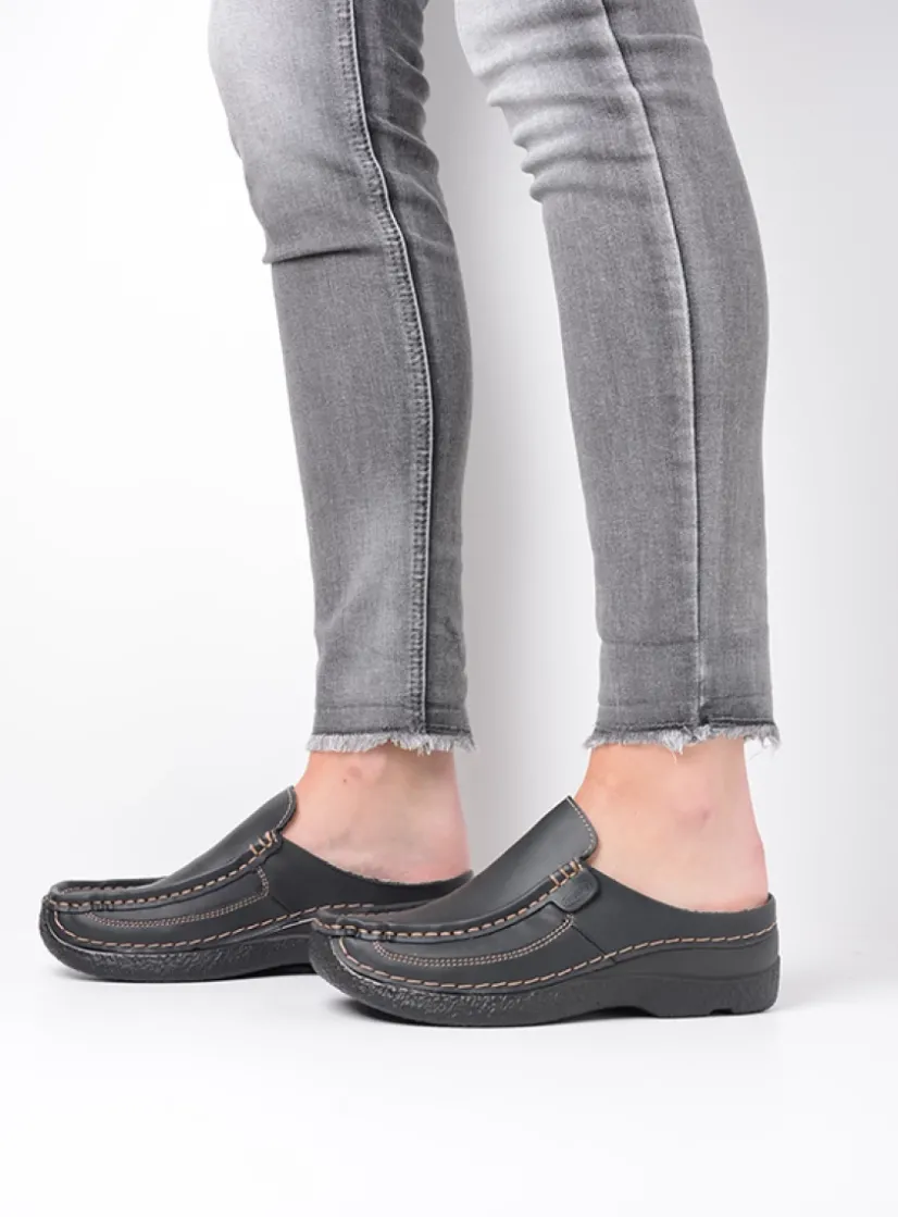 Wolky Roll Slide Vegan -<DAMES Slippers|Klompen