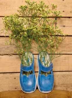 Wolky Roll Slipper - blauw effectleer<DAMES Slippers|Klompen