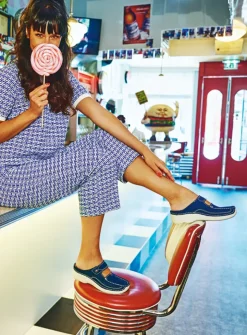 Wolky Roll Slipper - denim nubuck<DAMES Slippers|Klompen