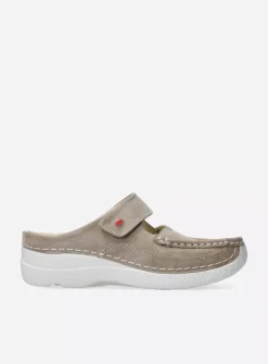 Wolky Roll Slipper - safari effectleer<DAMES Slippers|Klompen