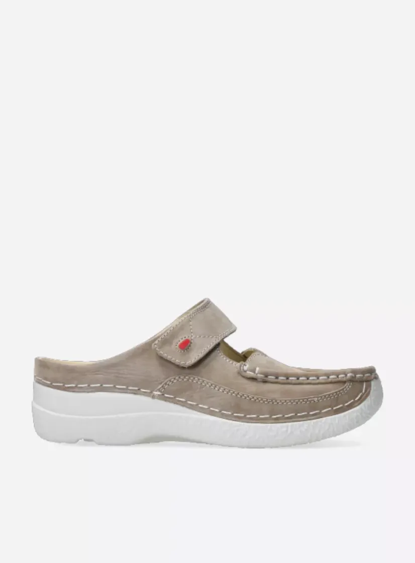 Wolky Roll Slipper - safari effectleer<DAMES Slippers|Klompen