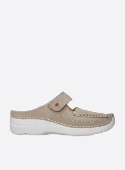Wolky Roll Slipper - safari nubuck<DAMES Slippers|Klompen