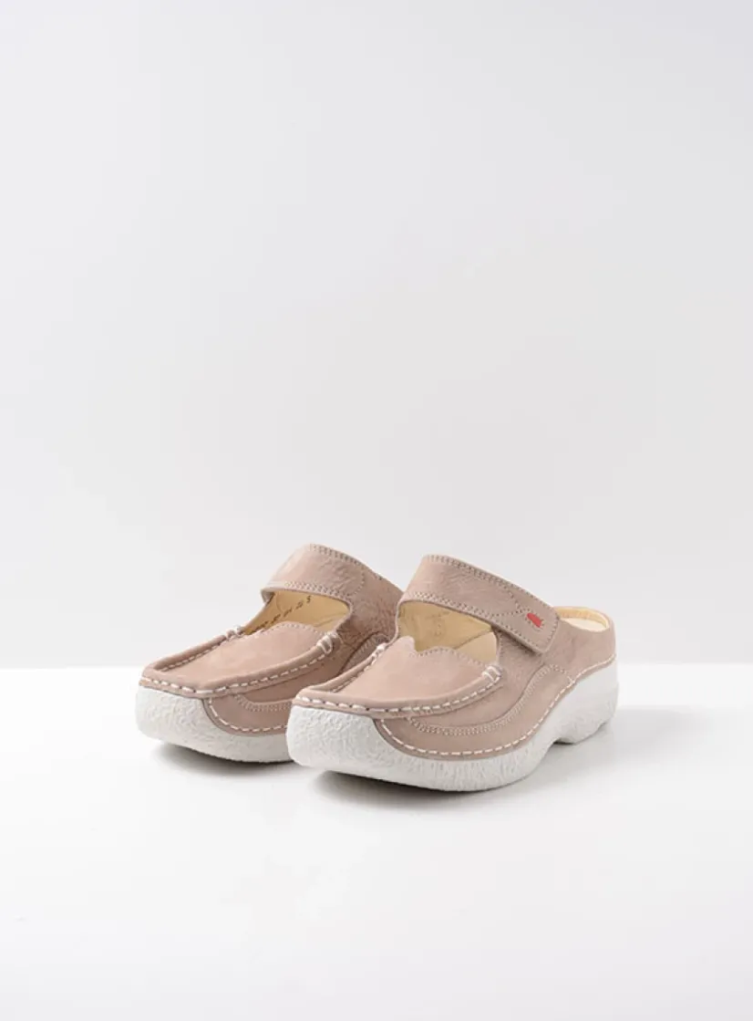 Wolky Roll Slipper - safari nubuck<DAMES Slippers|Klompen
