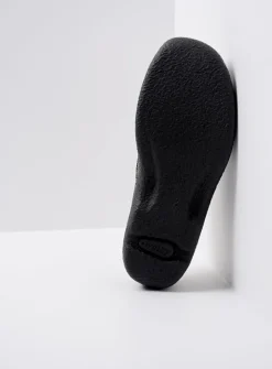 Wolky Roll Slipper - zwart leer<DAMES Slippers|Klompen