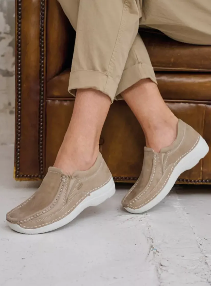 Wolky Roll Sneaker - safari effectleer<DAMES Instappers