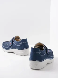 Wolky Roll Strap - denim nubuck<DAMES Instappers|Herfst/Winter