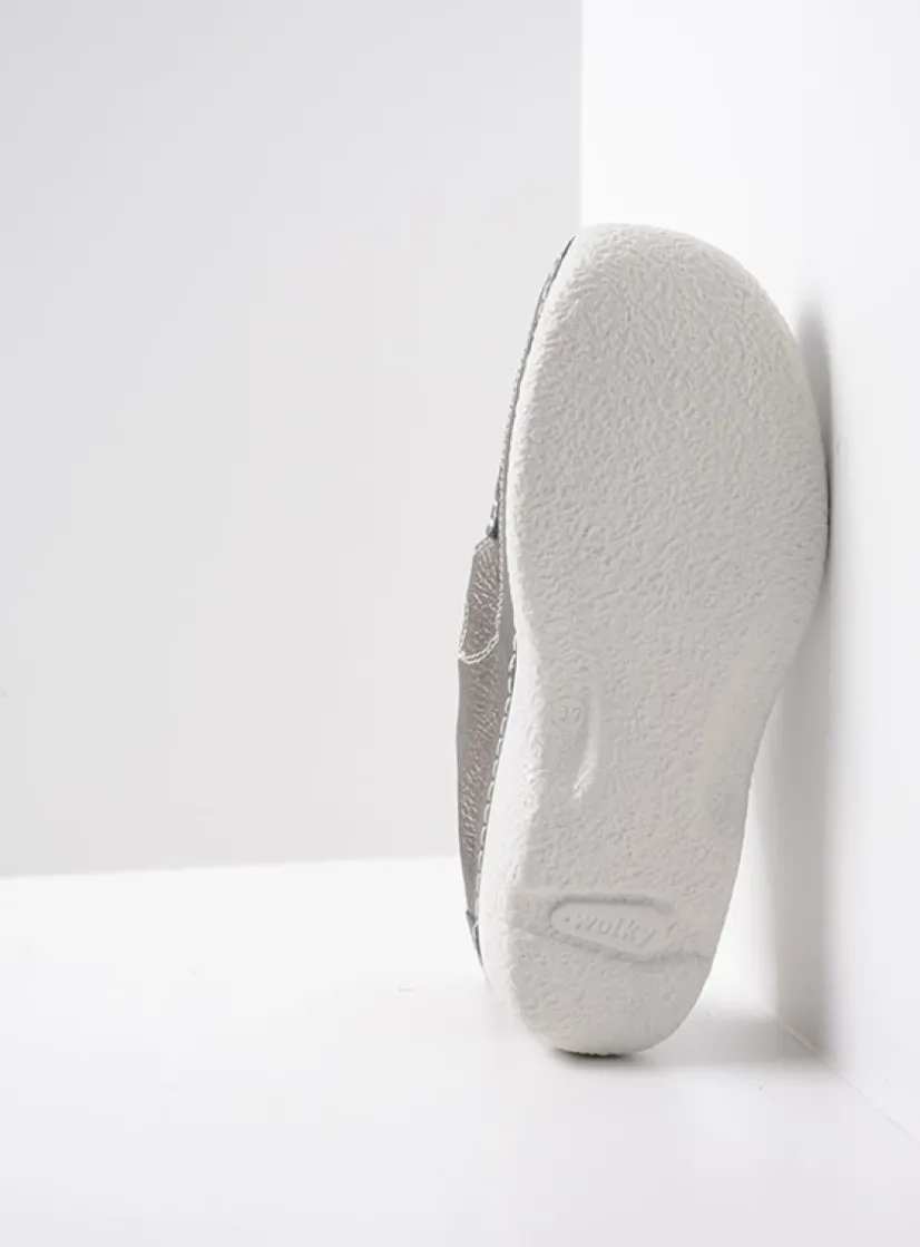 Wolky Roll Talaria - antraciet leer<DAMES Slippers|Klompen
