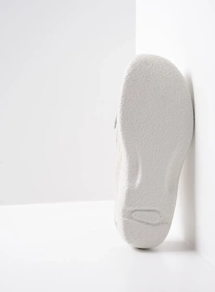 Wolky Roll Talaria - creme wit leer<DAMES Slippers|Klompen