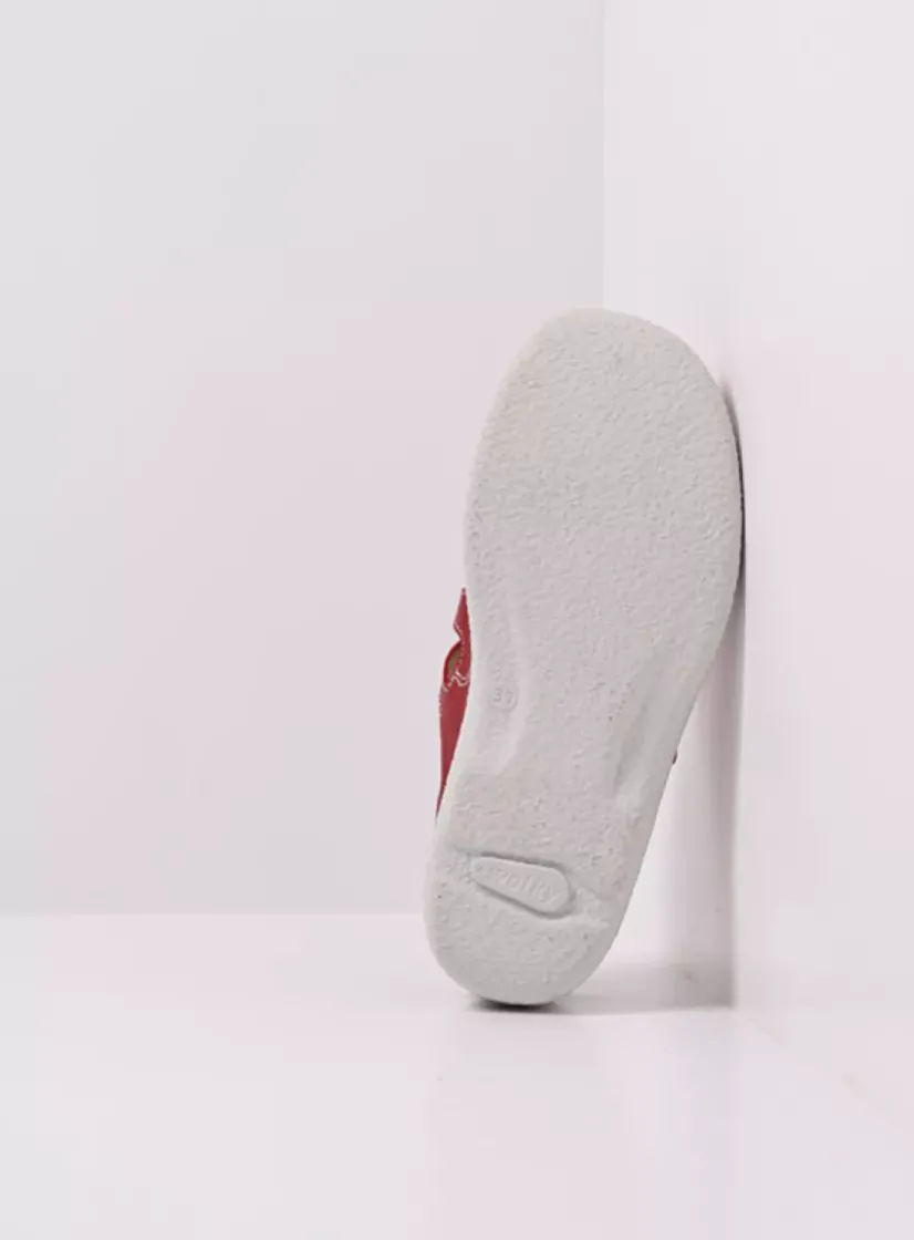 Wolky Roll Talaria - rood leer<DAMES Klompen|Slippers