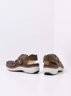 Wolky Rolling Sun - cederbruin effectleer<DAMES Sandalen