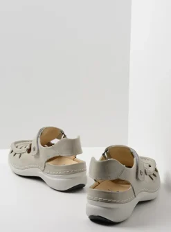 Wolky Rolling Sun - gebroken wit leer<DAMES Sandalen