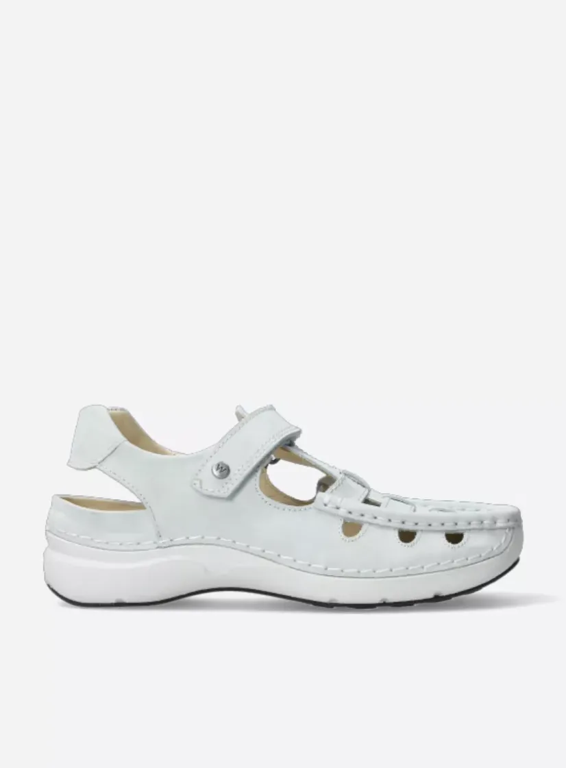 Wolky Rolling Sun - gebroken wit effectleer<DAMES Sandalen