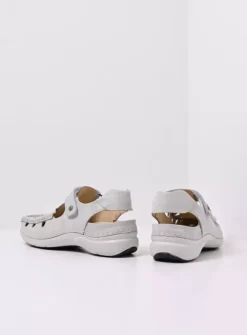 Wolky Rolling Sun - gebroken wit effectleer<DAMES Sandalen