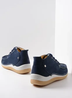 Wolky Rosella - denim nubuck<DAMES Lage Veterschoenen|Hoge Veterschoenen