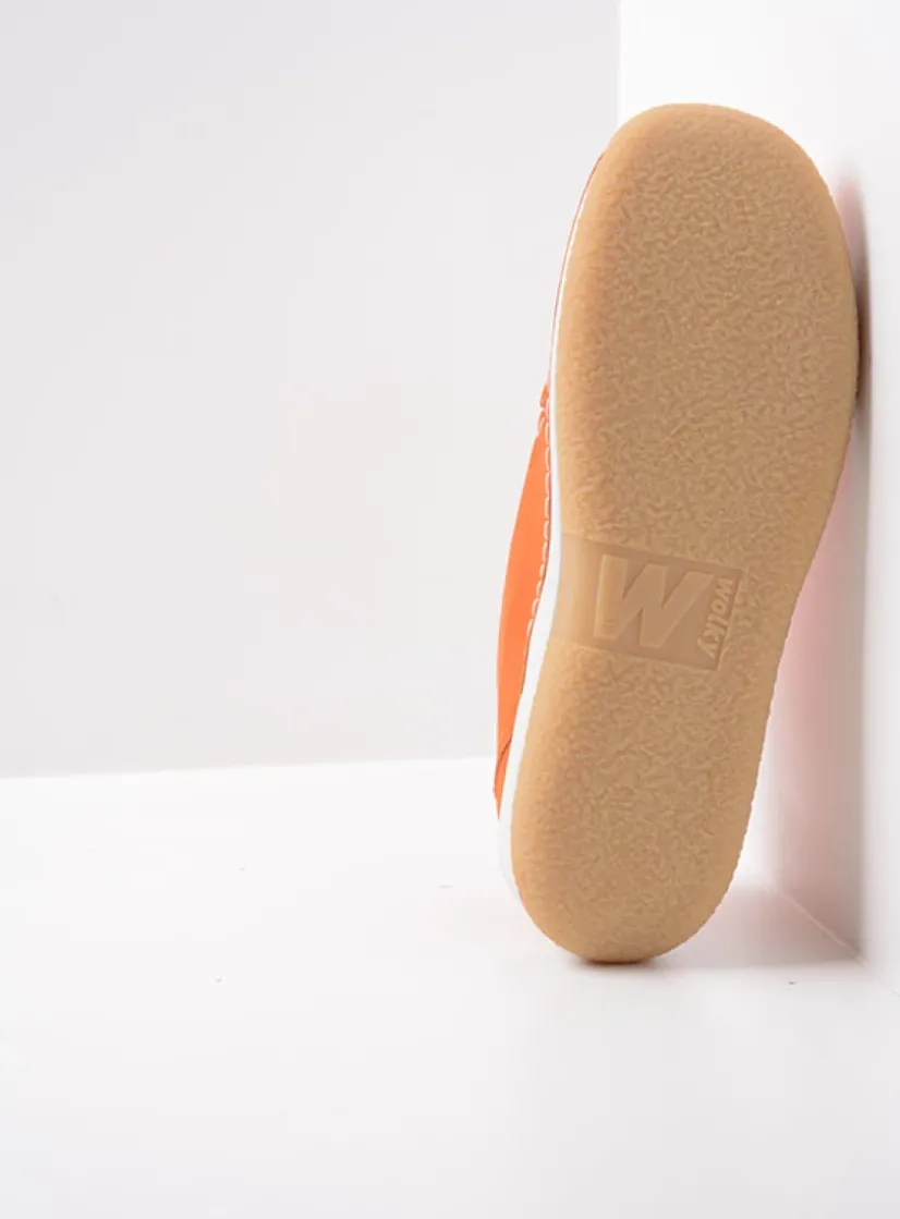 Wolky Rosella - oranje nubuck<DAMES Lage Veterschoenen|Hoge Veterschoenen