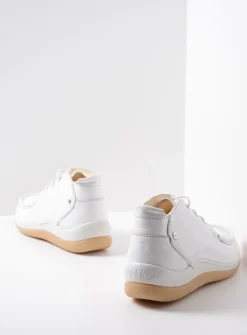 Wolky Rosella - wit leer<DAMES Lage Veterschoenen|Hoge Veterschoenen