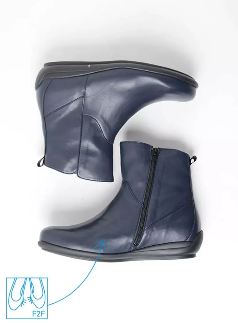 Wolky Ryland F2F - blauw biocare<DAMES Herfst/Winter|Enkellaarsjes
