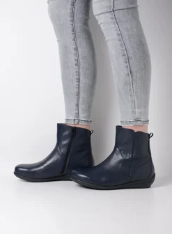Wolky Ryland F2F - blauw biocare<DAMES Herfst/Winter|Enkellaarsjes