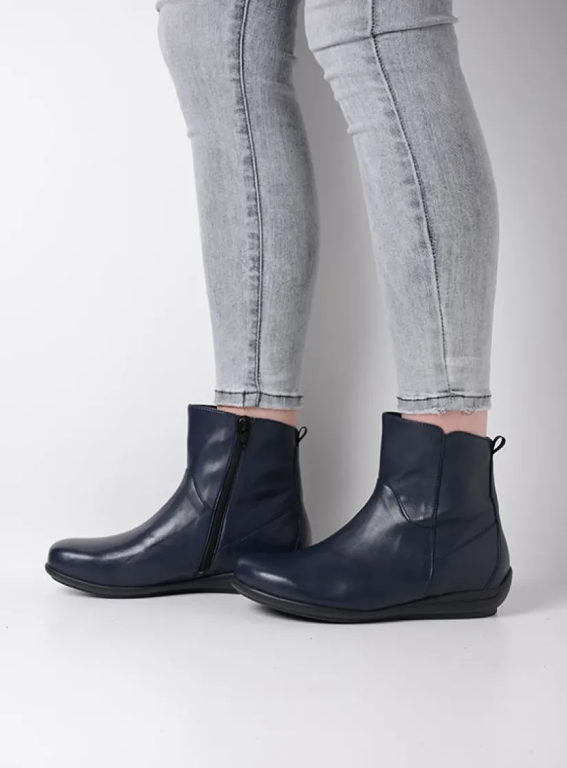 Wolky Ryland F2F - blauw biocare<DAMES Herfst/Winter|Enkellaarsjes
