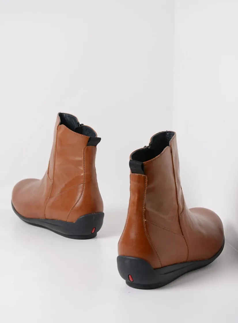 Wolky Ryland F2F - brandy biocare<DAMES Herfst/Winter|Enkellaarsjes
