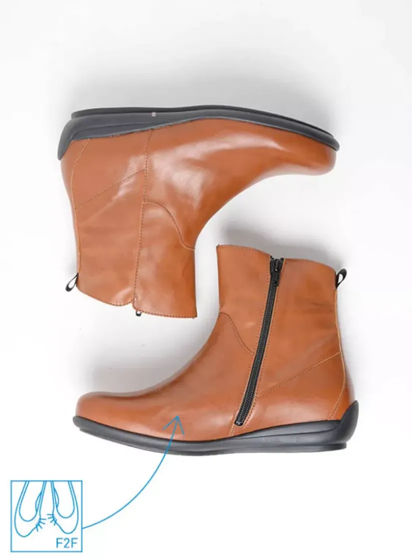 Wolky Ryland F2F - brandy biocare<DAMES Herfst/Winter|Enkellaarsjes