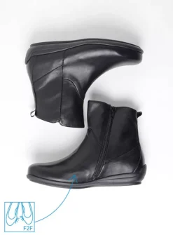 Wolky Ryland F2F - zwart biocare<DAMES Herfst/Winter|Enkellaarsjes