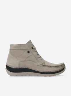 Wolky Salado - safari nubuck<DAMES Hoge Veterschoenen
