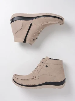 Wolky Salado - safari nubuck<DAMES Hoge Veterschoenen