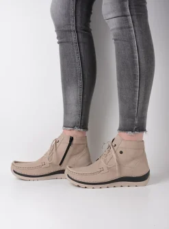 Wolky Salado - safari nubuck<DAMES Hoge Veterschoenen