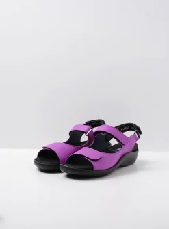 Wolky Salvia - fuchsia leer<DAMES Sandalen