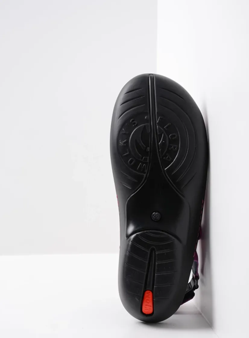 Wolky Salvia - fuchsia leer<DAMES Sandalen