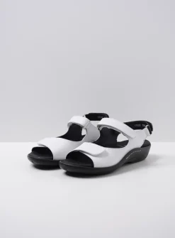 Wolky Salvia - wit leer<DAMES Sandalen