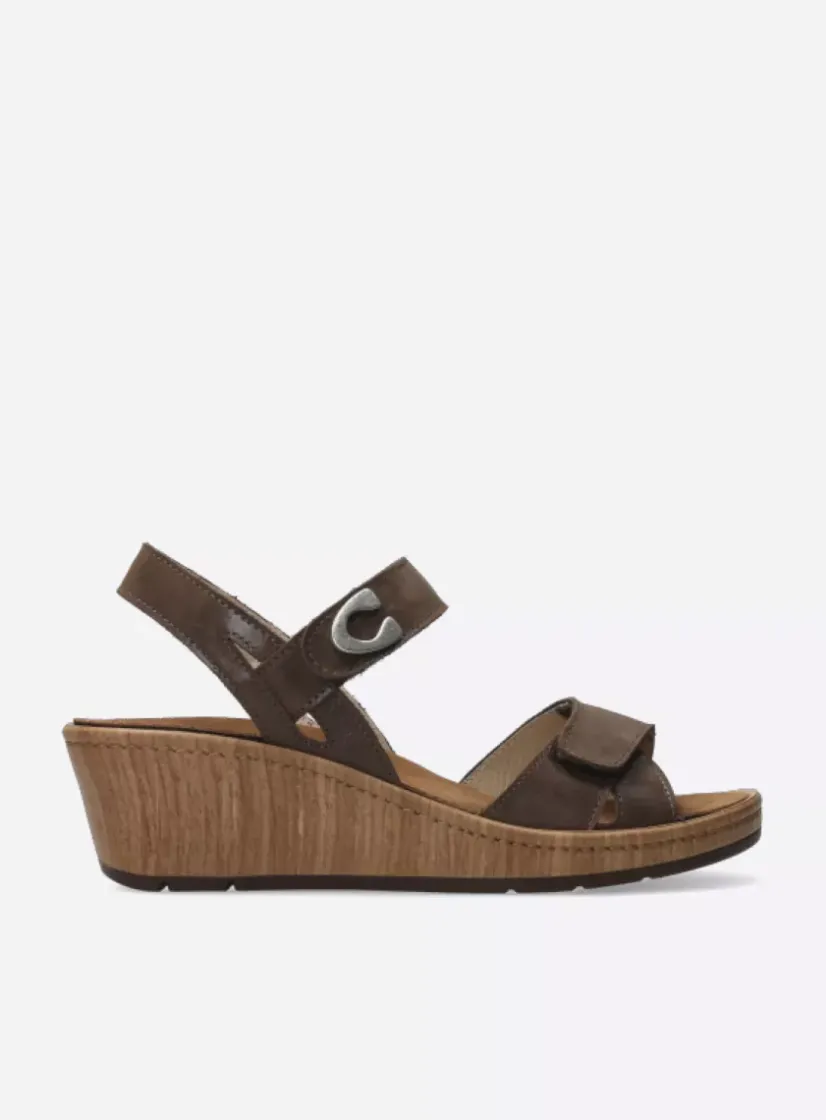 Wolky Sanibel - cederbruin effectleer<DAMES Sandalen