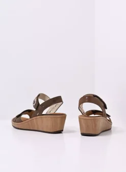 Wolky Sanibel - cederbruin effectleer<DAMES Sandalen