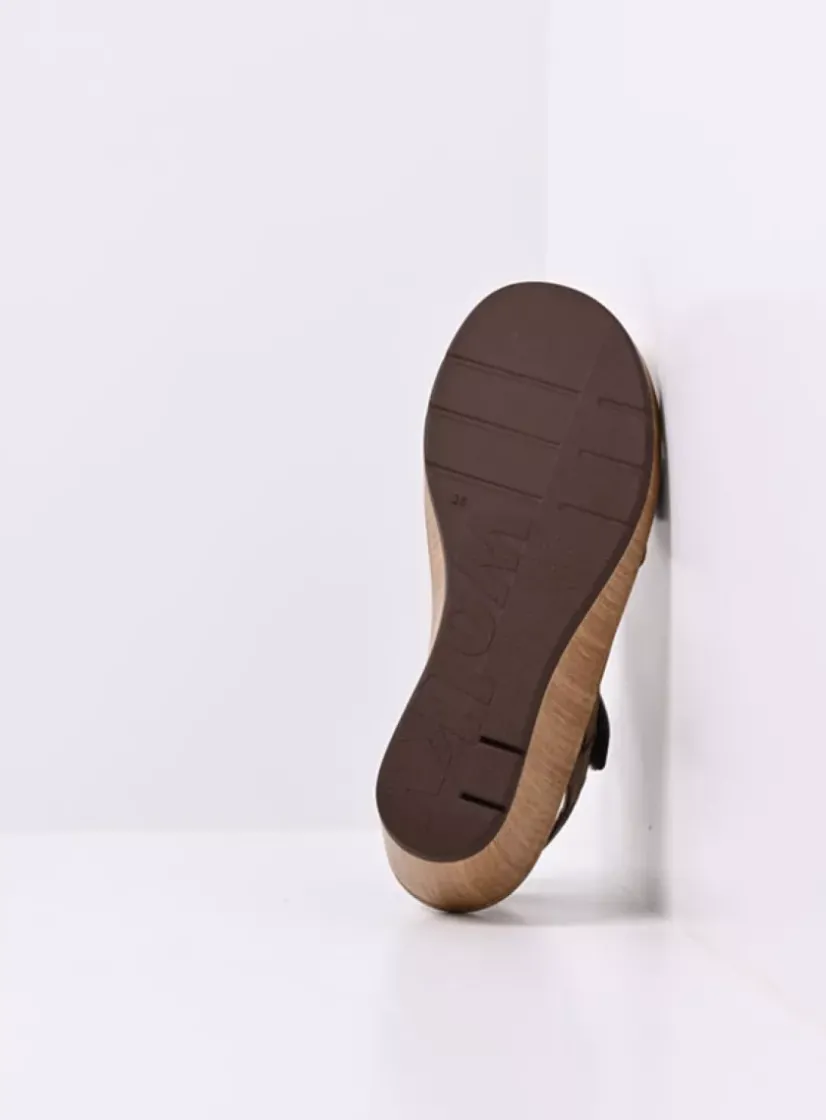 Wolky Sanibel - cederbruin effectleer<DAMES Sandalen