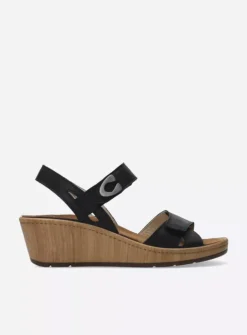 Wolky Sanibel - zwart effectleer<DAMES Sandalen