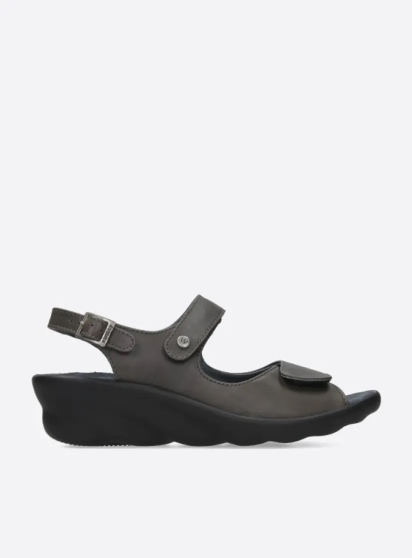 Wolky Scala - 30350 bruingrijs leer<DAMES Sandalen