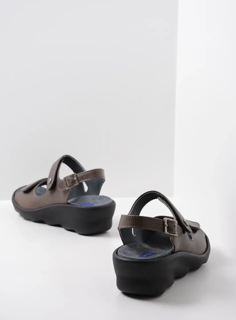 Wolky Scala - 30350 bruingrijs leer<DAMES Sandalen