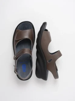 Wolky Scala - 30350 bruingrijs leer<DAMES Sandalen