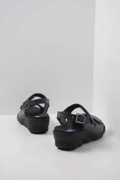 Wolky Scala - donkerblauw nubuck<DAMES Sandalen