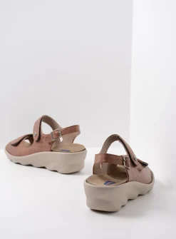 Wolky Scala - middenbruin leer<DAMES Sandalen