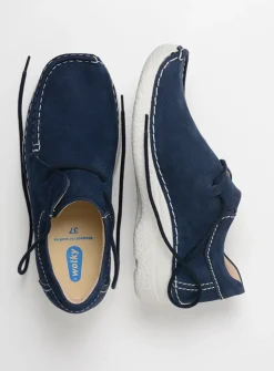 Wolky Seamy Shoe - denim nubuck<DAMES Lage Veterschoenen