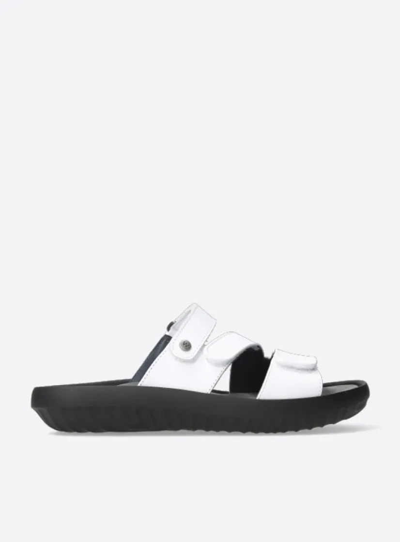 Wolky Sense - wit leer<DAMES Slippers