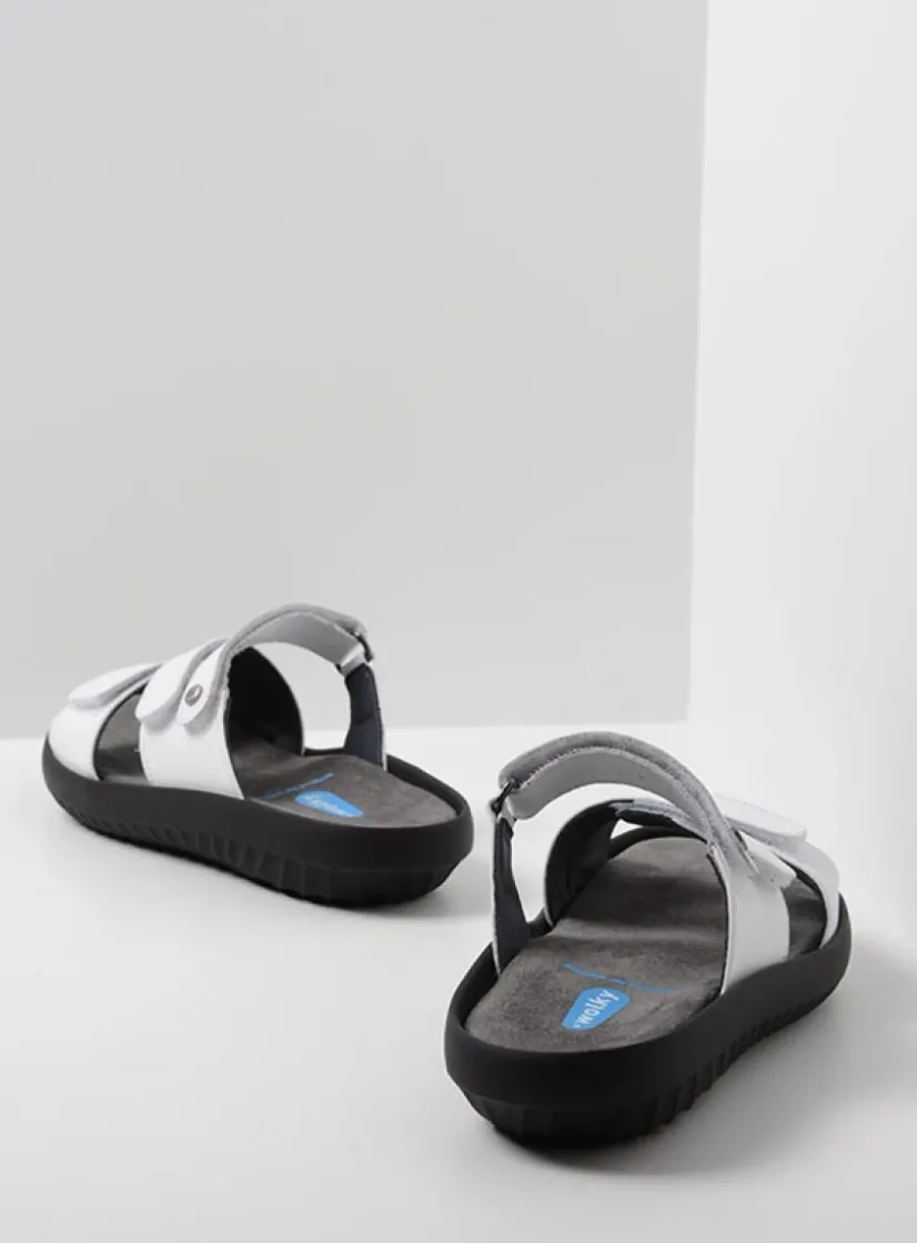 Wolky Sense - wit leer<DAMES Slippers