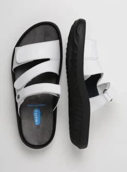 Wolky Sense - wit leer<DAMES Slippers