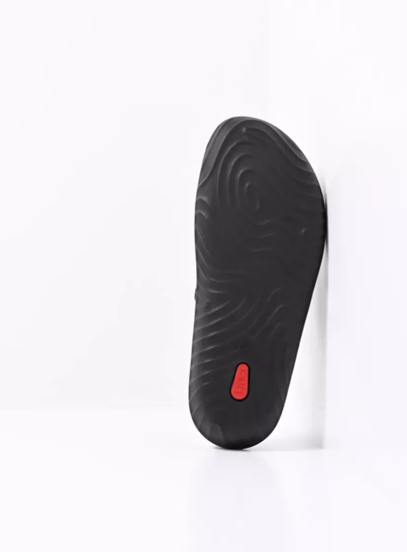 Wolky Sense - zwart/multi flower nubuck<DAMES Slippers