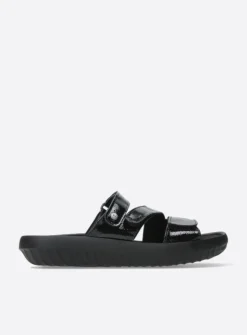 Wolky Sense Vegan - zwart vegan lak<DAMES Slippers
