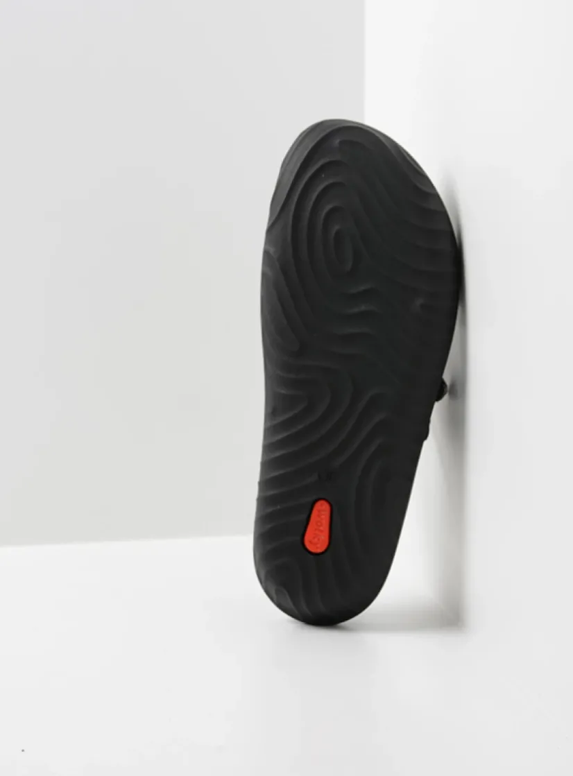 Wolky Sense Vegan - zwart vegan lak<DAMES Slippers