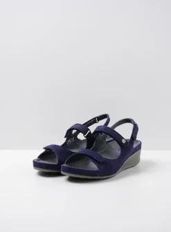 Wolky Shallow - paars nubuck<DAMES Sandalen