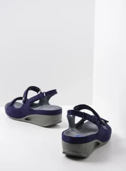 Wolky Shallow - paars nubuck<DAMES Sandalen